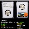 Image 1 : NGC 1929-d Standing Liberty Quarter 25c Graded ms61 By NGC