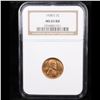 Image 2 : NGC 1938-s Lincoln Cent 1c Graded ms65 rd By NGC