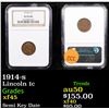 Image 1 : NGC 1914-s Lincoln Cent 1c Graded xf45 By NGC