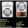 Image 1 : NGC 1904-o Morgan Dollar $1 Graded ms65 By NGC
