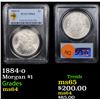 Image 1 : PCGS 1884-o Morgan Dollar $1 Graded ms64 By PCGS