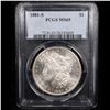 Image 2 : PCGS 1881-s Morgan Dollar $1 Graded ms65 By PCGS
