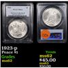 Image 1 : PCGS 1923-p Peace Dollar $1 Graded ms62 By PCGS