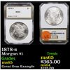 Image 1 : 1878-s Morgan Dollar $1 Graded By PCI