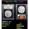 Image 1 : 1900-o /cc Morgan Dollar $1 Graded Select Unc By USCG