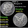 Image 1 : 1897-s Morgan Dollar $1 Grades Select Unc PL