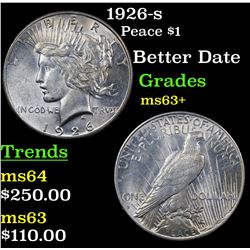 1926-s Peace Dollar $1 Grades Select+ Unc