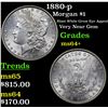 Image 1 : 1880-p Morgan Dollar $1 Grades Choice+ Unc