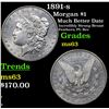 Image 1 : 1891-s Morgan Dollar $1 Grades Select Unc