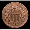 Image 2 : 1864 Two Cent Piece 2c Grades xf+