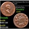 Image 1 : 1863 Washington Mint Error  Civil War Token 1c Grades Choice AU