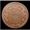 Image 2 : 1868 Two Cent Piece 2c Grades vf++