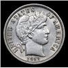 Image 2 : 1913-p Barber Dime 10c Grades Choice AU/BU Slider