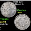 Image 1 : 1883 n/c Liberty Nickel 5c Grades Choice Unc