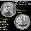 Image 1 : 1920 Pilgrim Old Commem Half Dollar 50c Grades Choice Unc