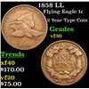 Image 1 : 1858 LL Flying Eagle Cent 1c Grades vf++