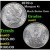 Image 1 : 1879-o Morgan Dollar $1 Grades Select Unc