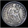 Image 2 : 1855-p Arrows Seated Liberty Half Dime 1/2 10c Grades xf