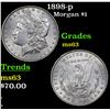 Image 1 : 1898-p Morgan Dollar $1 Grades Select Unc