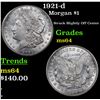 Image 1 : 1921-d Morgan Dollar $1 Grades Choice Unc