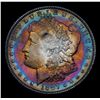 Image 2 : 1887/18-7-p Rainbow Toned Vam 11 Morgan Dollar $1 Grades Choice Unc