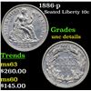 Image 1 : 1886-p Seated Liberty Dime 10c Grades Unc Details