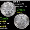 Image 1 : 1884-o Morgan Dollar $1 Grades Choice+ Unc