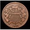 Image 2 : 1864 Two Cent Piece 2c Grades xf+