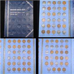 Partial Lincoln Cent Book 1909-1940 52 Coins Grades