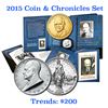 Image 1 : 2015 United States Mint Coin and Chronicles Set Dwight D. Eisenhower Grades