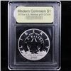 Image 2 : Proof 2015-P U.S. Marshals Service Modern Commem Dollar $1 Graded GEM++ Proof Deep Cameo By USCG