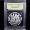 Image 2 : Proof 2013-P 5-Star Generals Marshall & Eisenhower Modern Commem Dollar $1 Graded GEM++ Proof Deep C