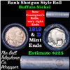 Image 1 : Buffalo Nickel Shotgun Roll in Old Bank Style 'Bell Telephone'  Wrapper 1919 & d Mint Ends Grades