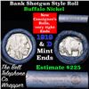 Image 1 : Buffalo Nickel Shotgun Roll in Old Bank Style 'Bell Telephone'  Wrapper 1919 & d Mint Ends Grades