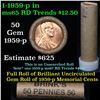 Image 1 : ***Auction Highlight*** Uncirculated 1c orig shotgun roll, 1959-p  In Old Brinks wrapper  Grades (fc