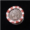 Image 2 : Mixed small cents 1c orig shotgun roll, 1919-s Wheat Cent, 1896 Indian Cent other end, N.F. String &