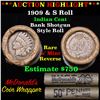 Image 1 : Lincoln Wheat cent 1c orig roll, 1909 end S other end Grades