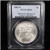 Image 2 : 5 Unc Morgan $1 Graded By PCGS Mixed Dates From The McClaren Collection Grades