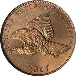 1857 Flying Eagle 1C NGC MS66