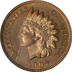 1907 Indian Head 1C PCGS PR66RD