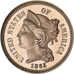 1865 Nickel 3C NGC Proof 67