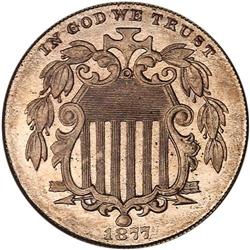 1877 Shield 5C PCGS PR66