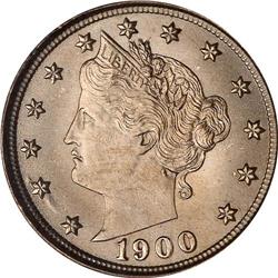1900 Liberty 5C NGC MS67