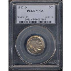 1917-D Buffalo 5C PCGS MS65
