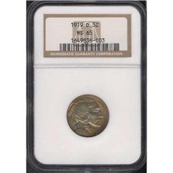 1919-D Buffalo 5C NGC MS65