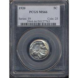 1920 Buffalo 5C PCGS MS66