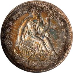 1854 Liberty Seated H10C NGC MS66