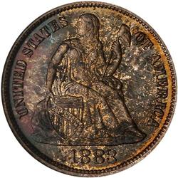 1883 Liberty Seated 10C NGC Proof 65