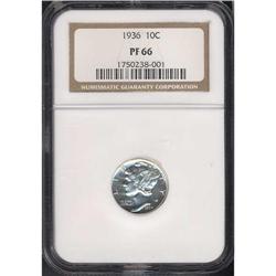 1936 Mercury 10C NGC Proof 66