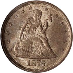 1875-S Twenty Cents NGC MS65